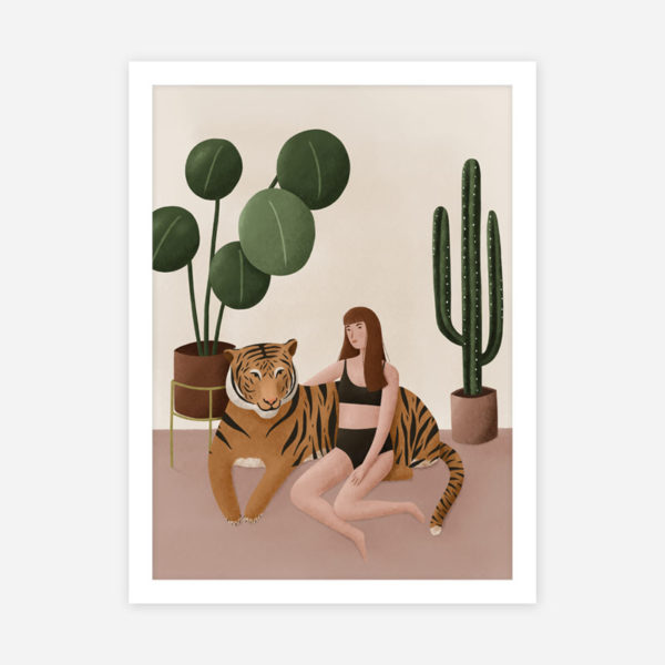 poster-para-quadro-mulher-e-tigre