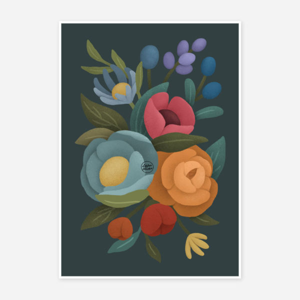 Poster-para-Quadro-Floral-Cloe