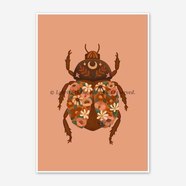 Poster-para-quadro-decorativo-besouro