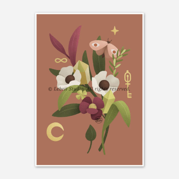 Poster-para-quadro-decorativo-floral-mistico