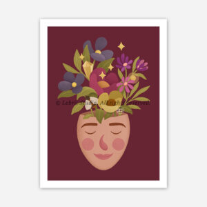 Poster-para-quadro-face-flowers
